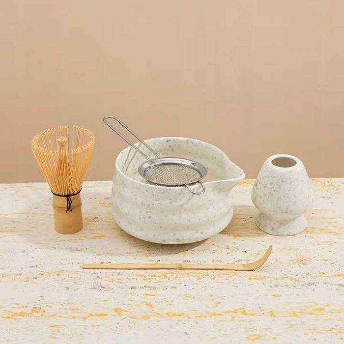Zestaw do MATCHY 5w1 ceramiczny CZARKA miotełka MATCHA 4 Kolory WR