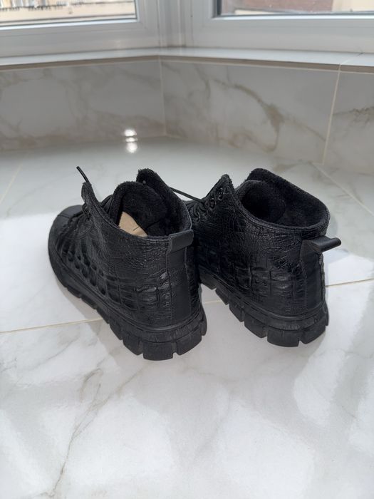 Чоловічі зимові черевики еко-шкіра