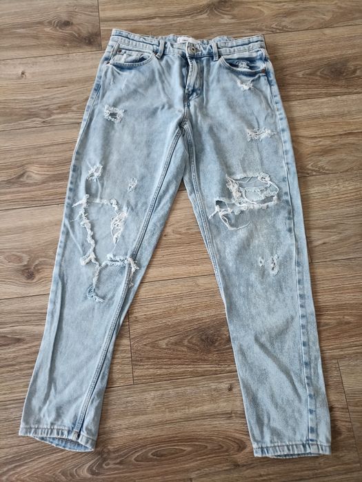Jeansy z przetarciami Sinsay 38 Slim fit