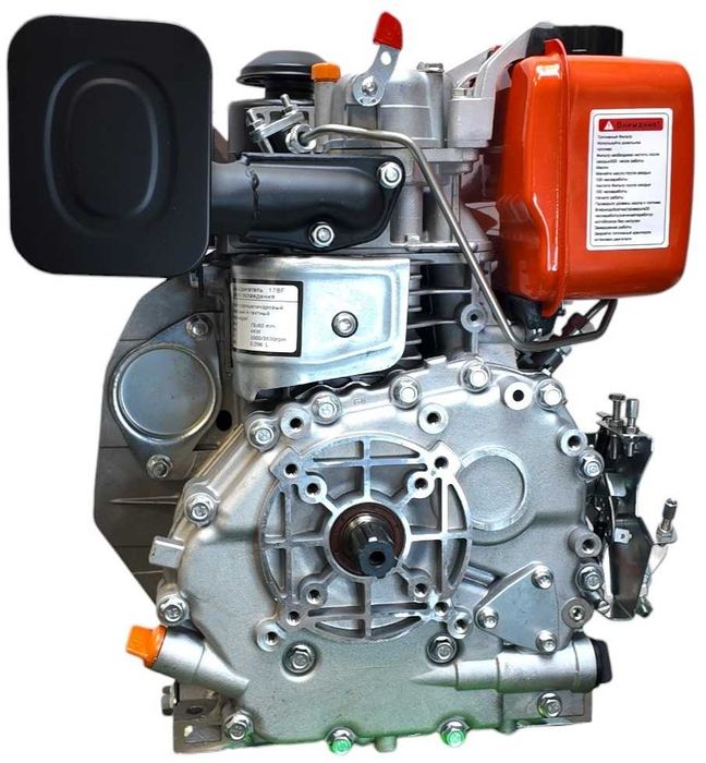 Двигун Зубр 178F (6 к.с.) дизель! вал 25 мм шліцевий! надійний мотор!