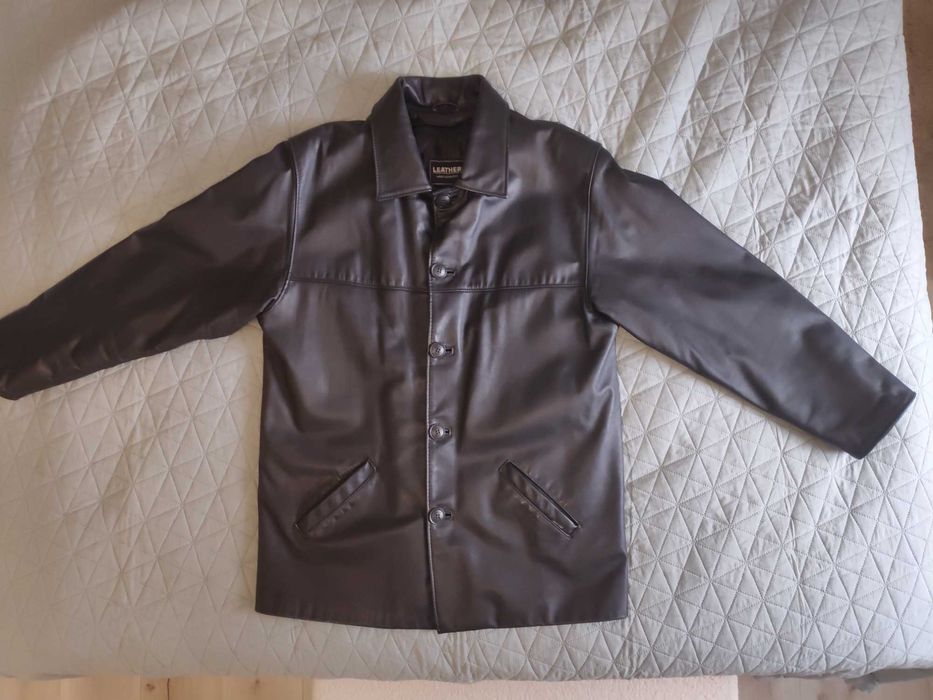 Kurtka skórzana męska L/XL z podpinką. Polski produkt .