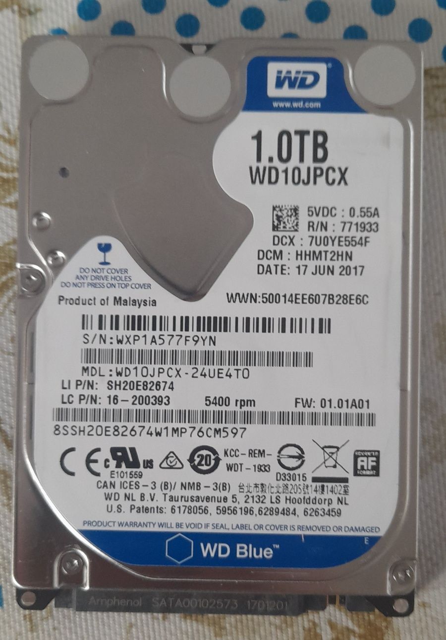 Disco sata 2,5 de 1tb