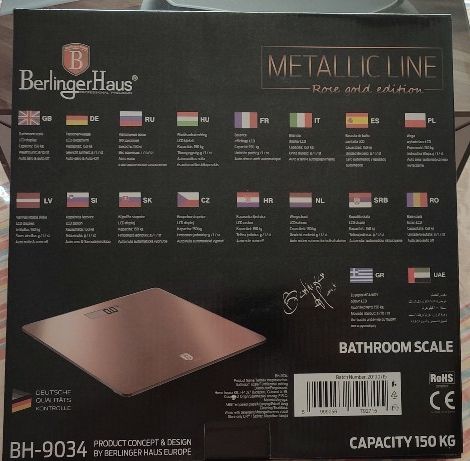 Balança digital (Berlinger Haus BH 9034)