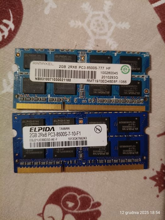 Pamięć RAM 2x2GB DDR3