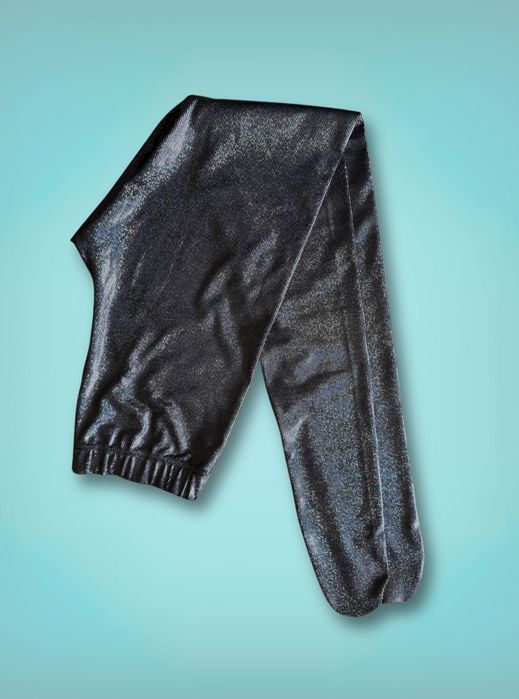 Calzedonia rajstopy legginsy holograficzne M