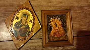 Obrazki Matki Bożej i M.B.Ostrobramskiej PRL
