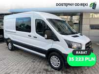 Ford Transit  L3H2 Trend 165 KM automat (brygadówka) 6 os. - Od ręki !