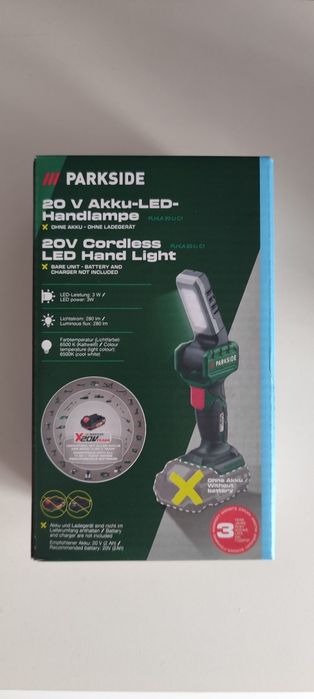 Latarka Parkside 20v