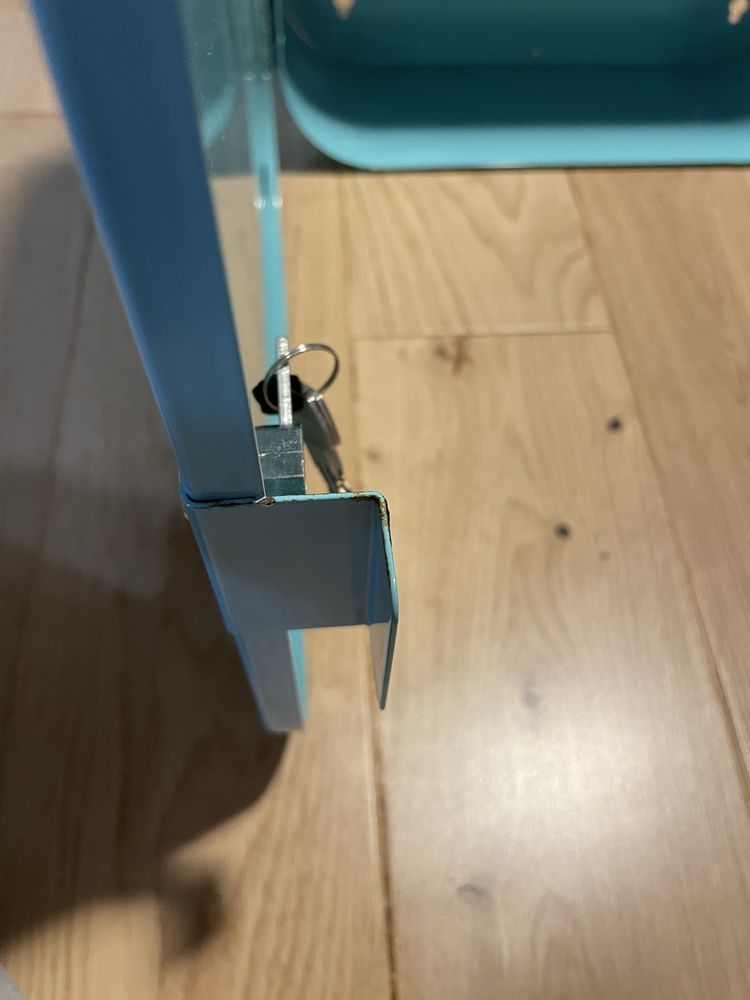 Ikea Gunnern Szafka apteczka metalowa niebieska