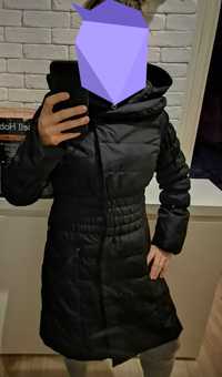 Długi płaszcz kurtka ciepły rozmiar S M