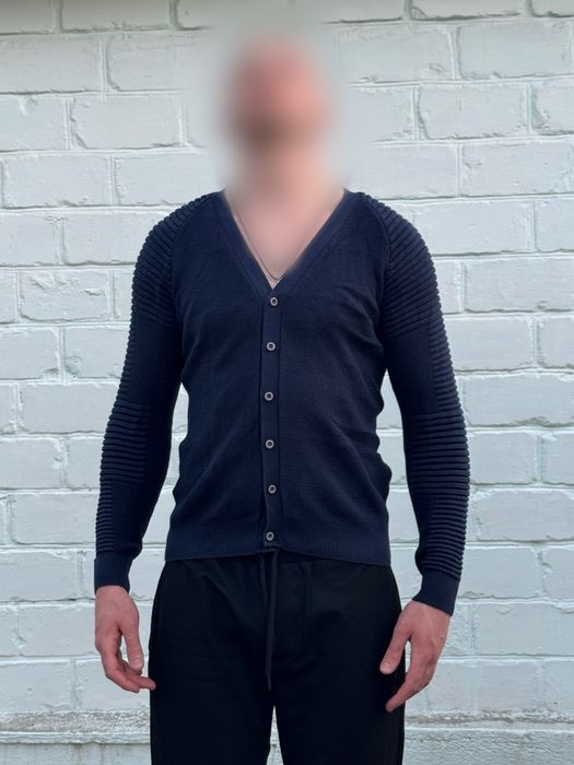 Кардиган темно-синій|кардиган чоловічий L|вʼязаний кардиган