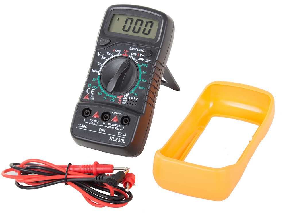 Cyfrowy MIERNIK PRĄDU MULTIMETR Tester Napięcia XL830L + Bateria 9V