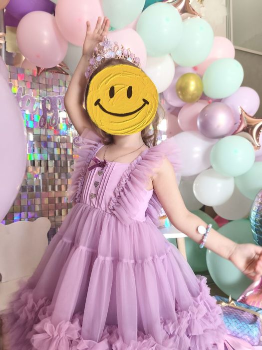 Оренда сукні на дівчинку/ прокат / сукня святкова пишна фіолетова