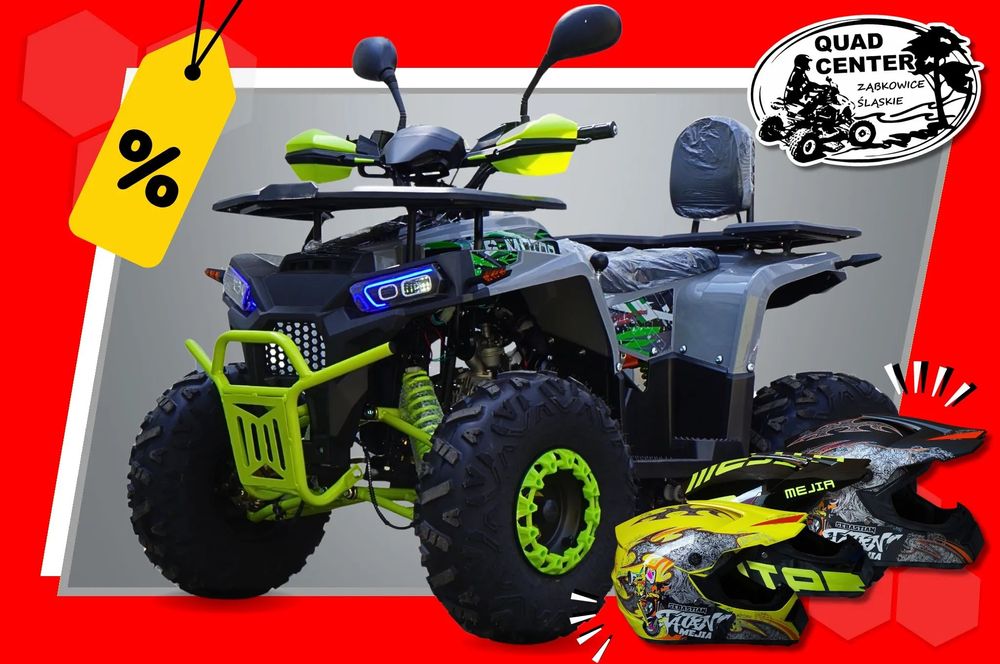 Quad ATV 125cc Hurricane PRO Automat 8 cali LED Licznik LCD