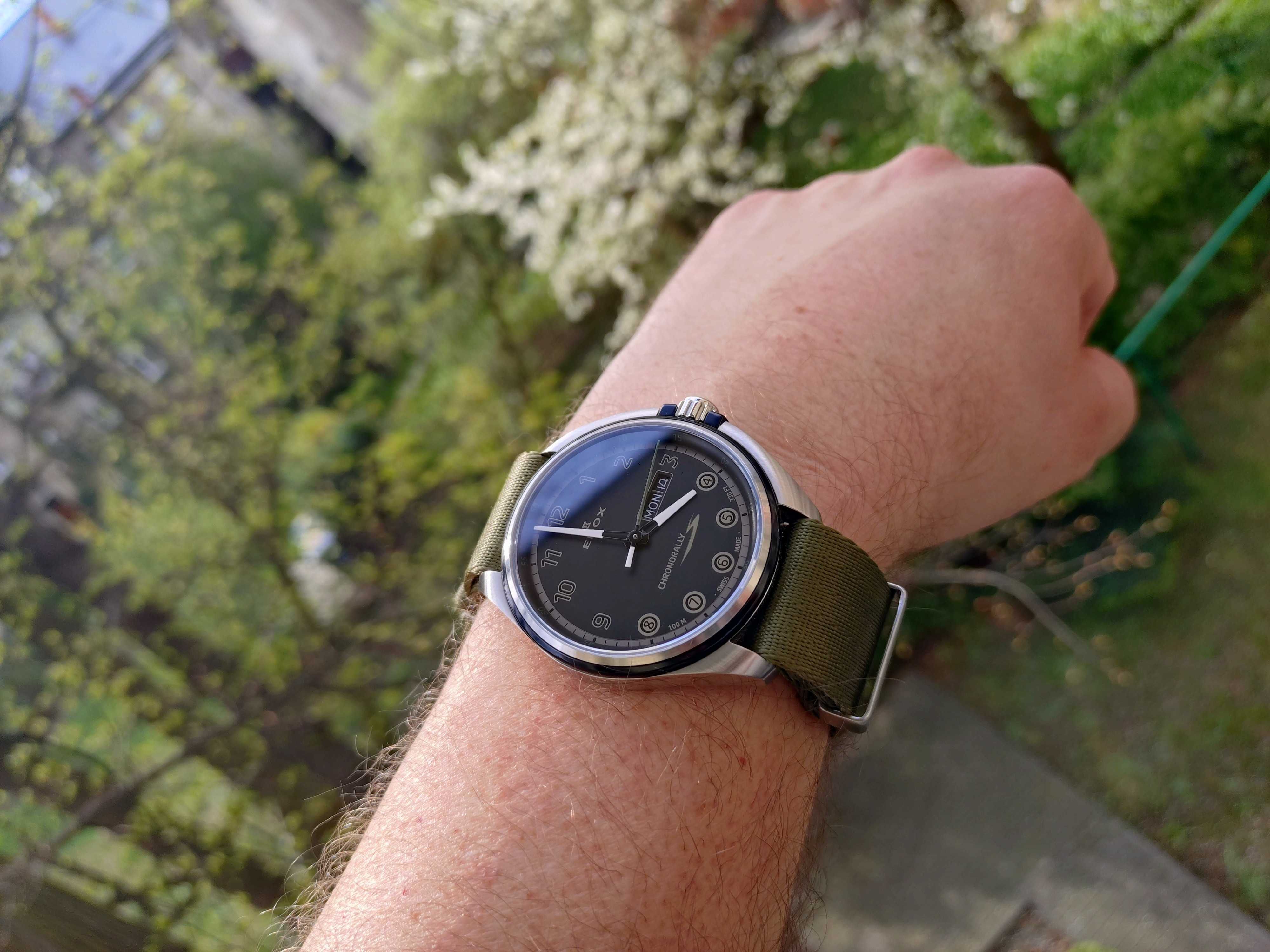EDOX Chronorally-S Black - JAK NOWY, I WŁAŚCICIEL + 2 nowe paski