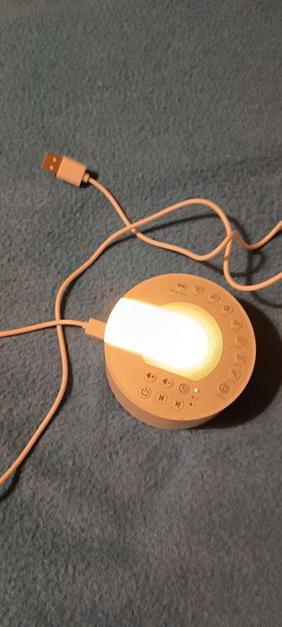 Máquina sons para dormir com luz presença