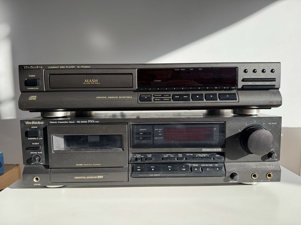 Wieża Technics Wzmacniacz Tuner CD Kompakt Deck - Sprawna