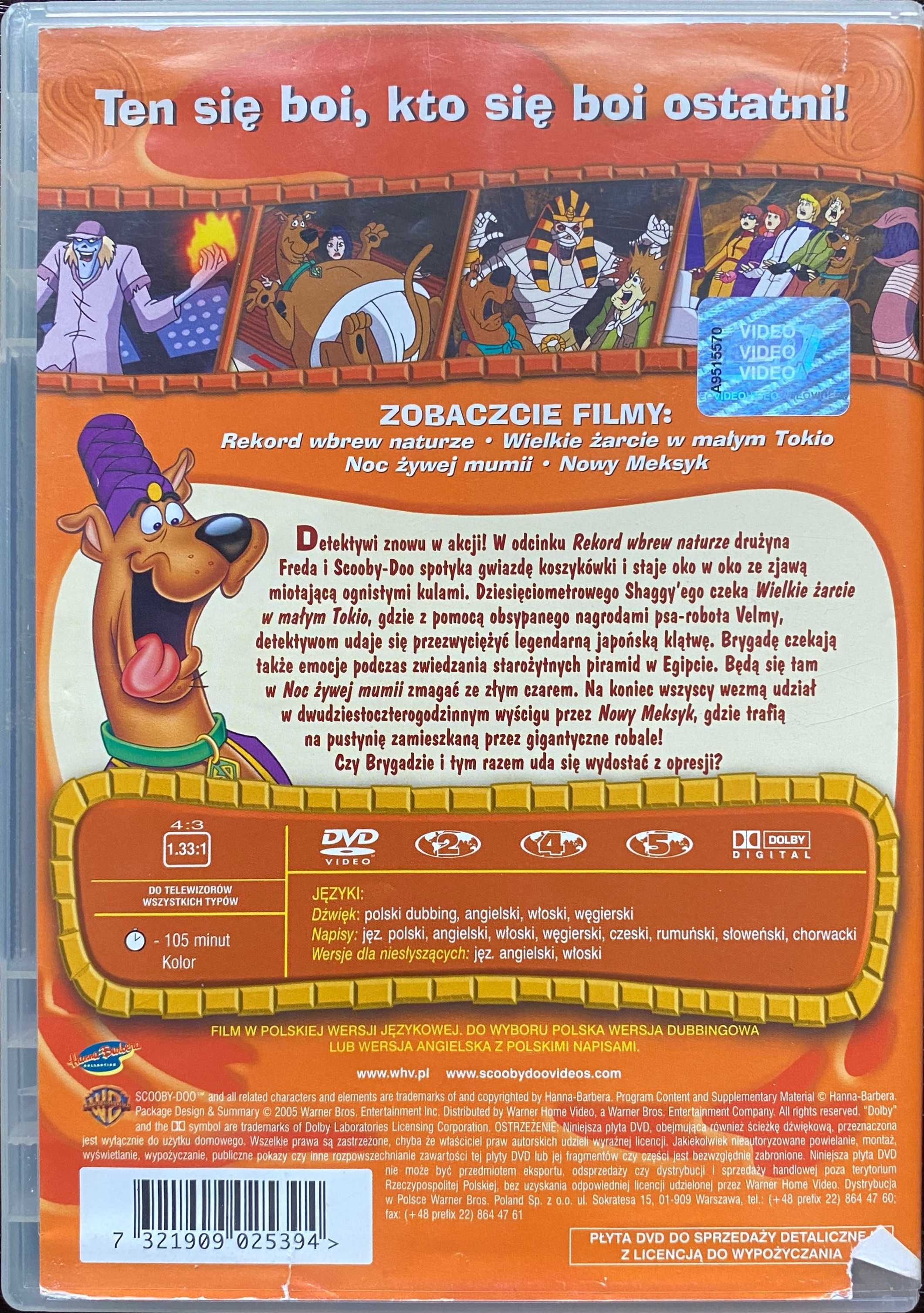 Film DVD SCOOBY-DOO Noc Żywej Mumii