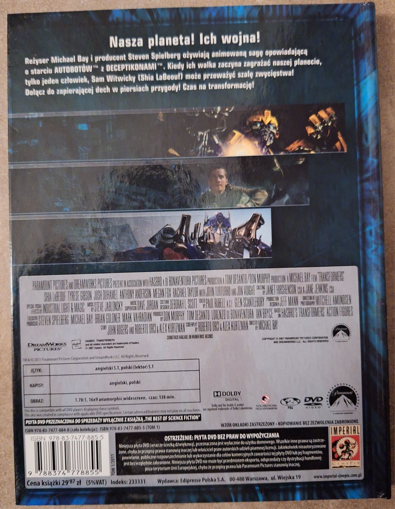 Transformers film na DVD