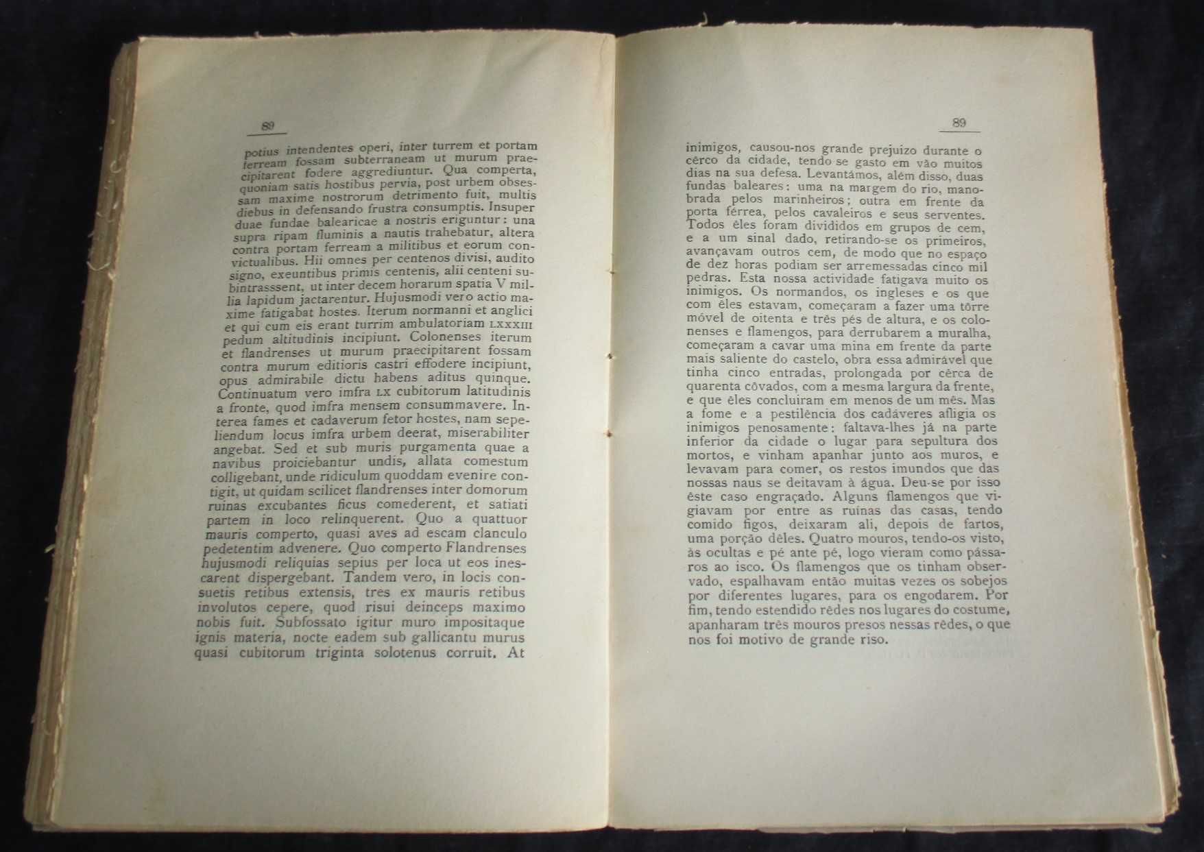 Livro Conquista de Lisboa aos Mouros (1147) 2ª edição 1936