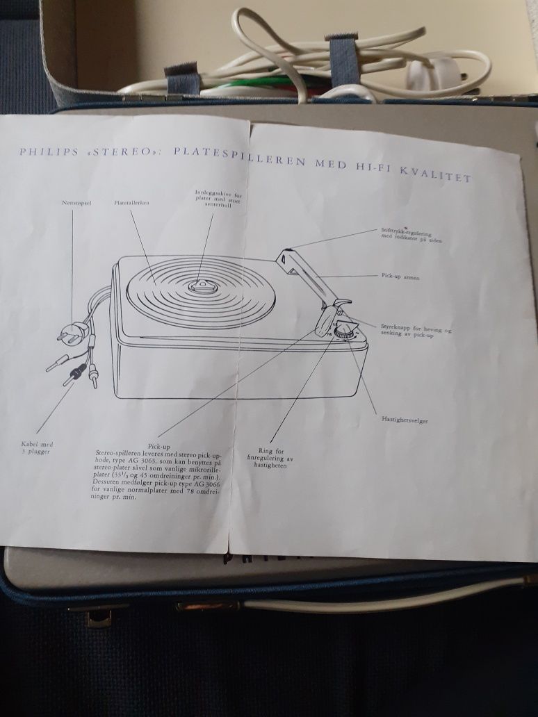 Gramofon philips "stereo vintage