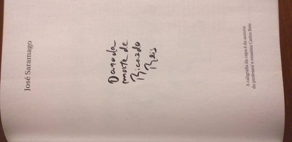 Livro a Morte de Ricardo Reis