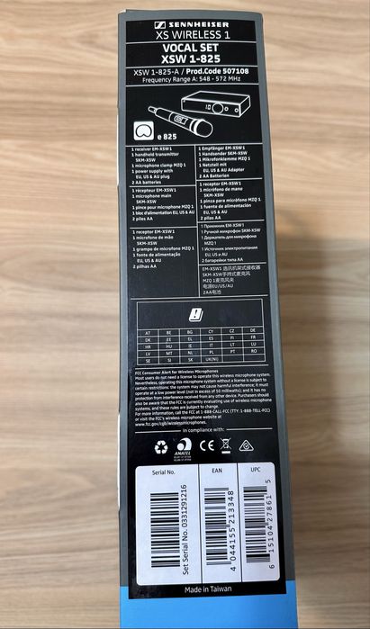 Microfone sem fios SENNHEISER usado 4x