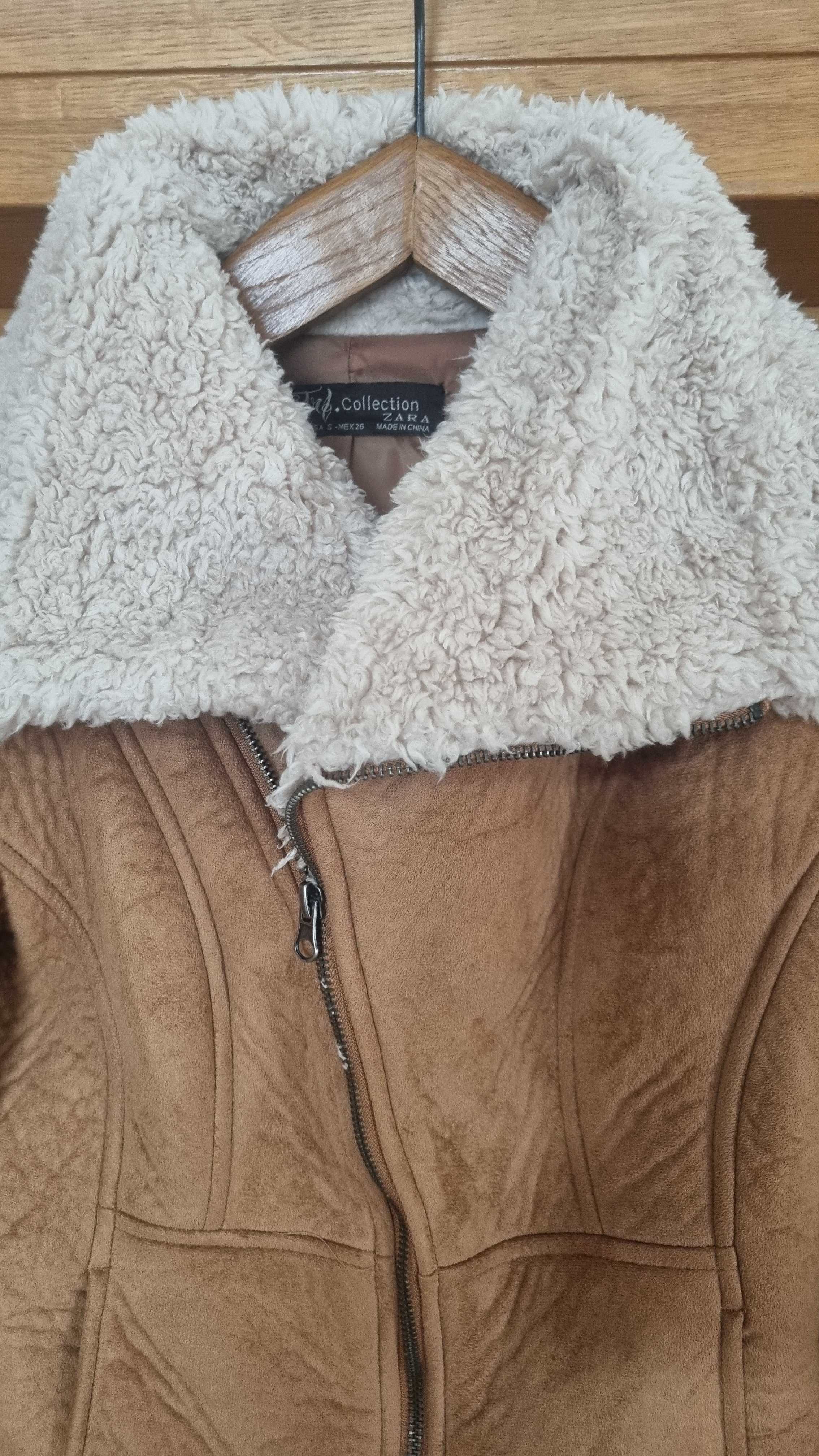 Куртка Zara зі штучним хутром