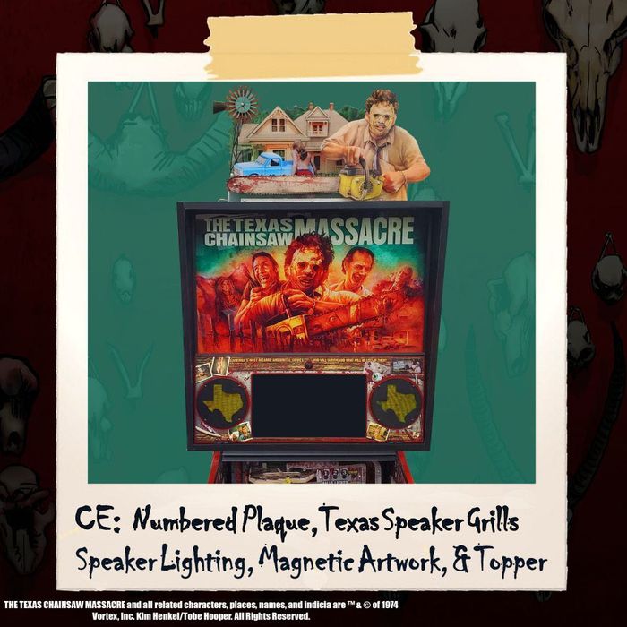 Flipper Pinball THE TEXAS CHAINSAW MASSACRE by Spooky Pinball - Nowy