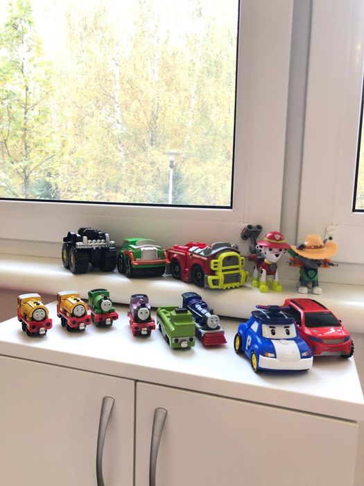 Паровозик/потяг Томас, Щенячий патруль, машинка Тобот