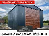GRAFITOWY Garaż Blaszany | Przesuwna Brama | Magazyn Hala | - ESSTAL*