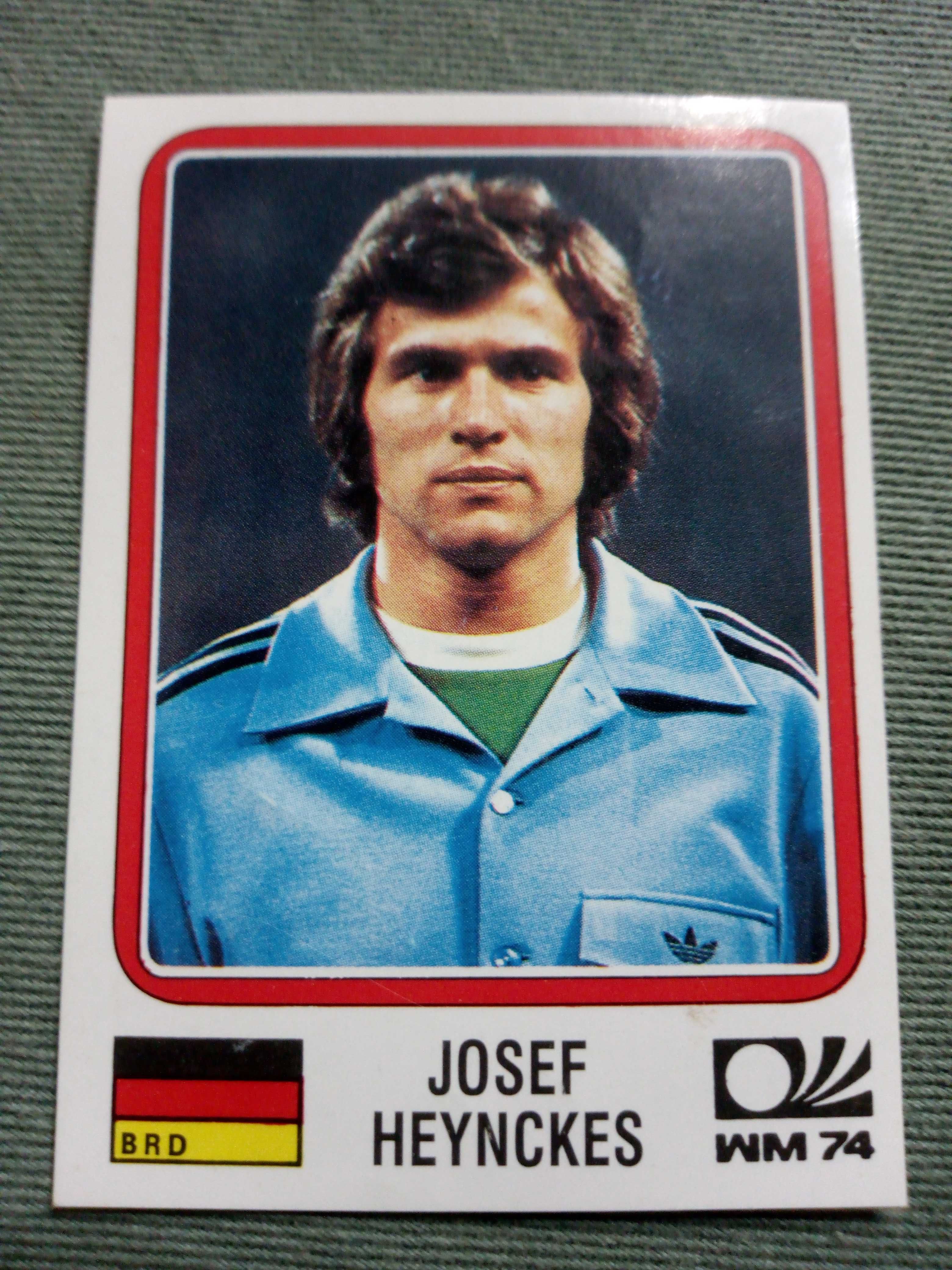 Cromo Panini World Cup Story de Josef Heynckes no Mundial 74