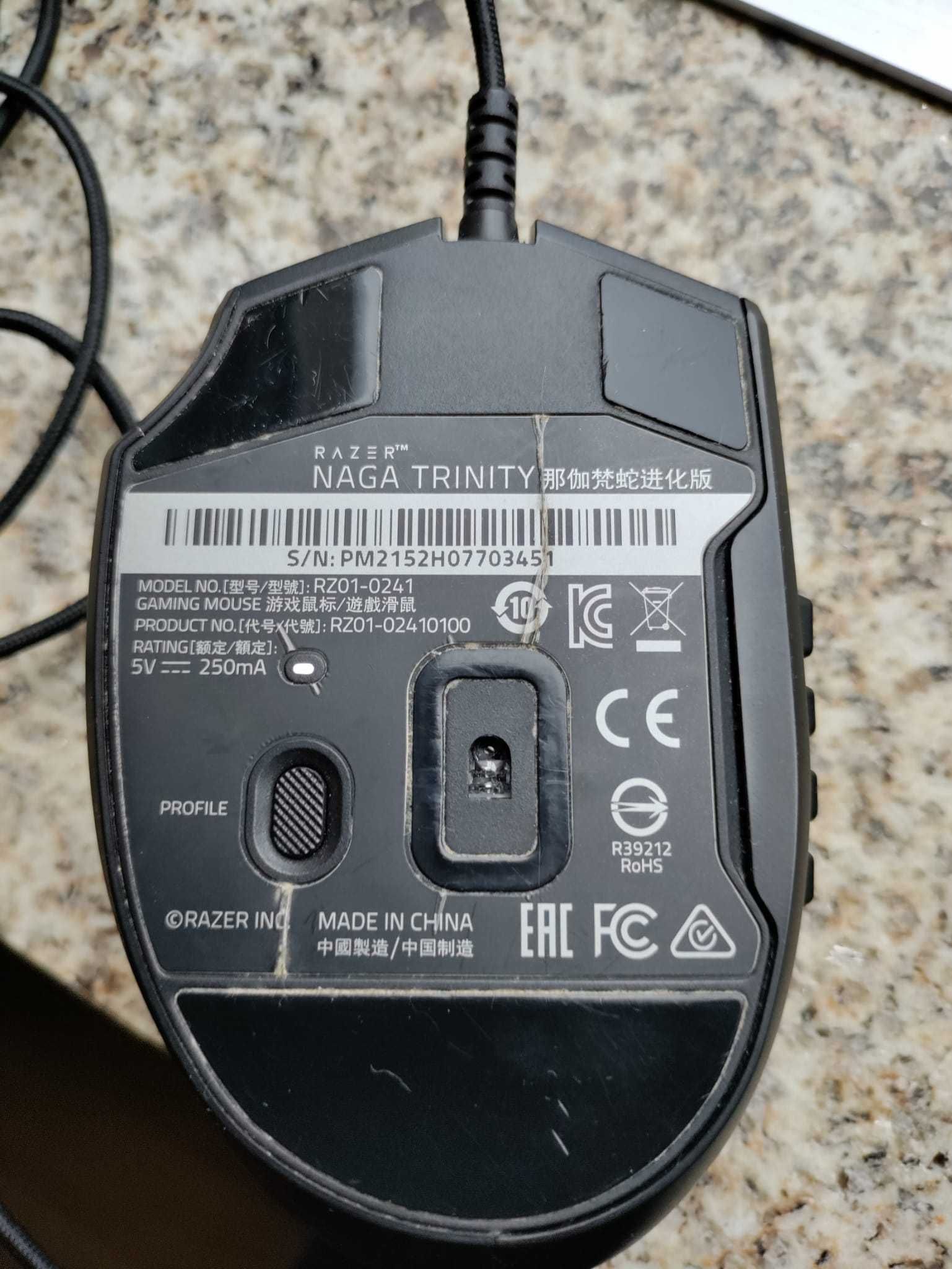 Rato gamer Razer Naga Trinity