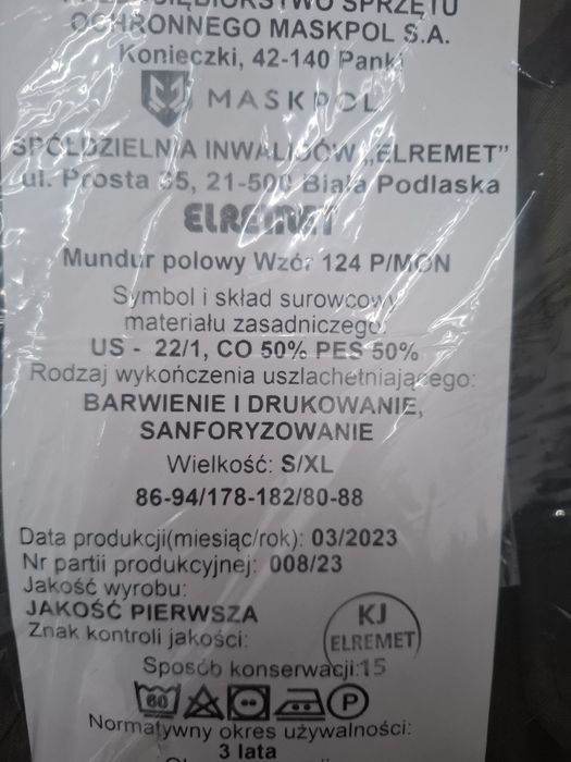 Mundyr Polowy S/XL XS/XL M/R