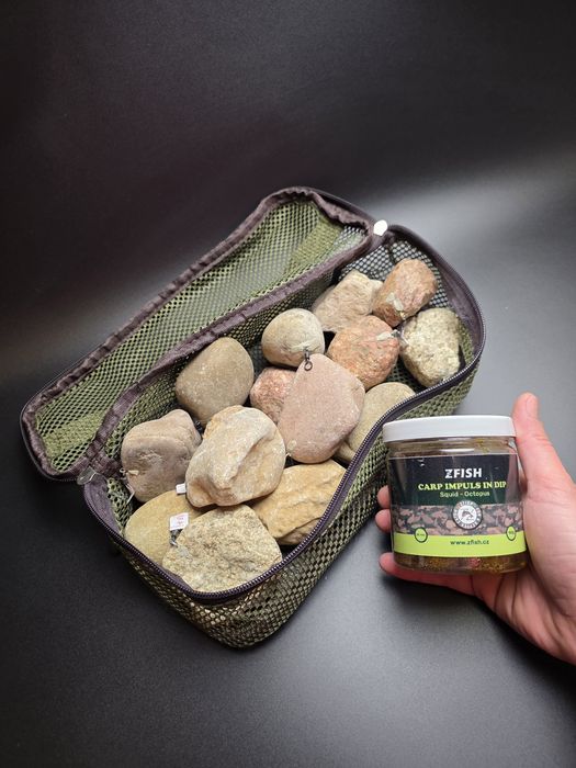 Zestaw 15 x ciężarki kamienne 180-200g + pokrowiec + gratis!