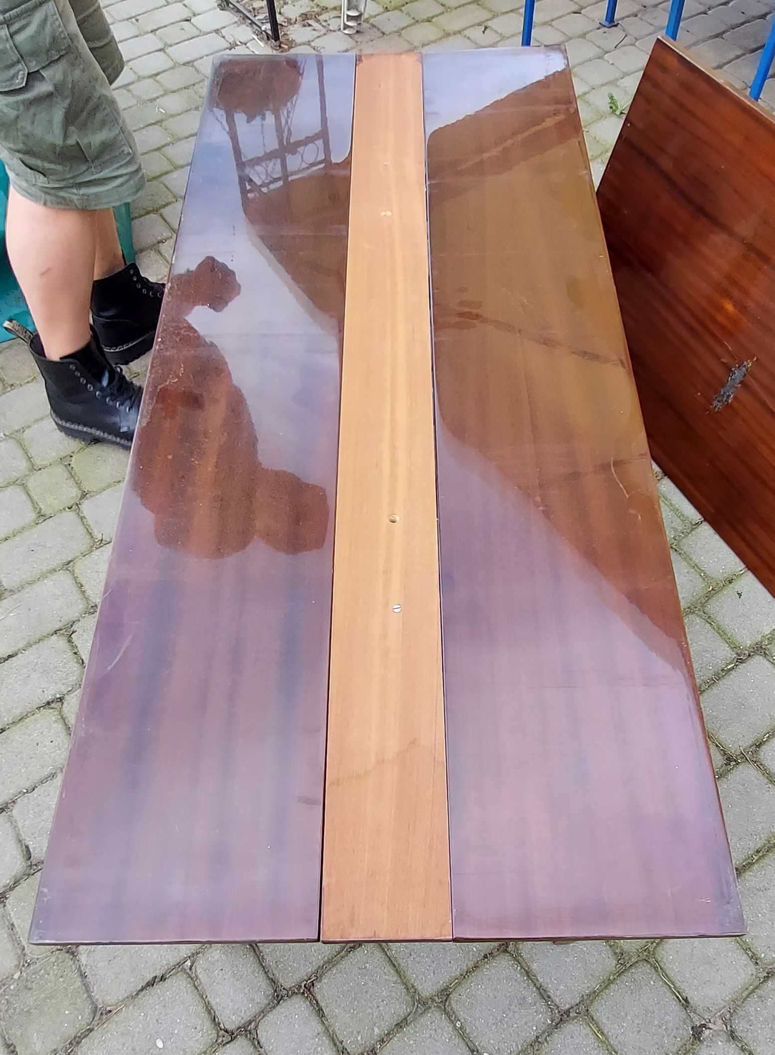 Ława drewniana rozkładana 56x56x130  /  71,5x102x130