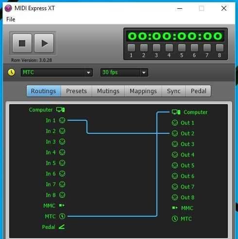 Продам продвинутый MIDI-сплиттер / MIDI-интерфейс  MOTU Micro Express