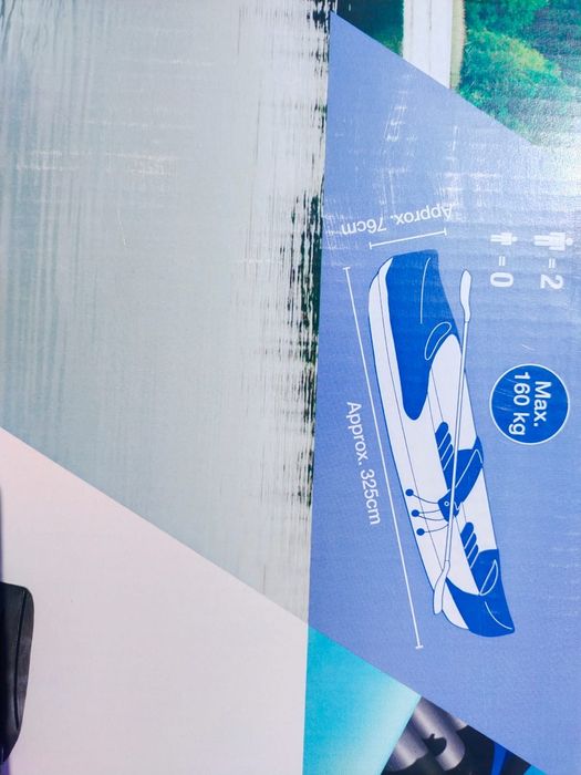 Kajak dwuosobowy dmuchany Crivit