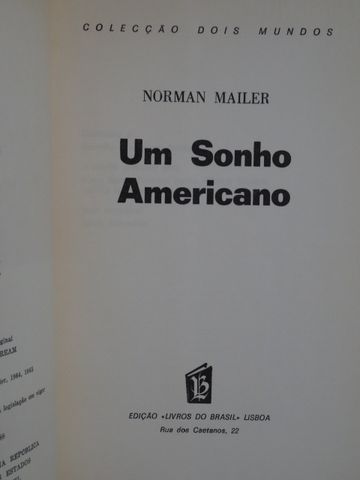 Um Sonho Americano de Norman Mailer