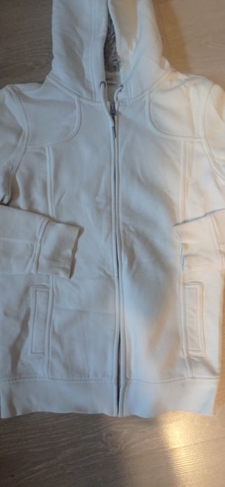 Bluza zapinana ocieplana z kapturem r.S