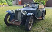 MG Midget MG TC klasyczny angielski Roadster NIE TD TF mga mgb