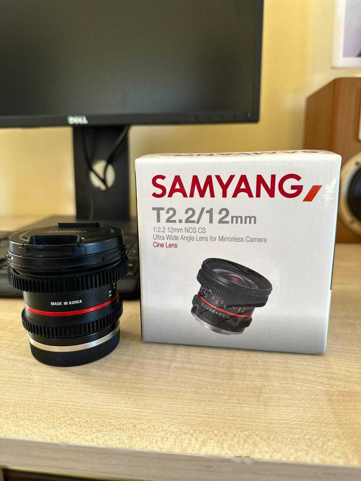 Об'єктив  Samyang t2.2/12 mm