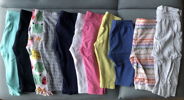 Spodnie getry leginsy 11 par NEXT St.Bernard dziewczynka 74