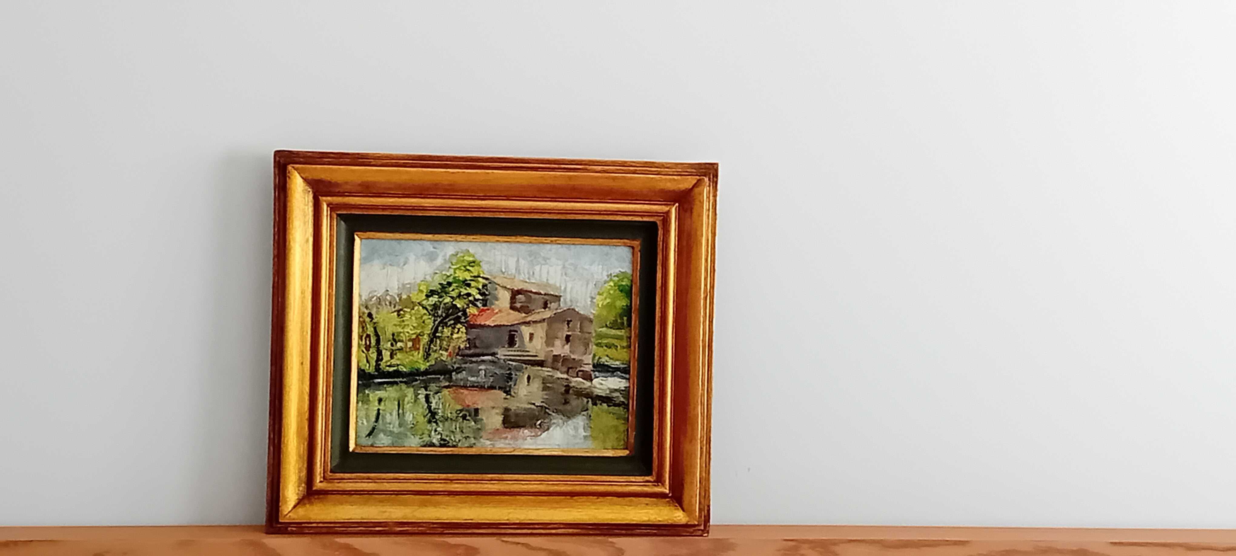 Quadro Original  Paisagem Pintura Óleo sobre Plátex 45 x 38 cm!