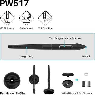 Mesa Digitalizadora HUION KAMVAS 13 com Caneta PW517