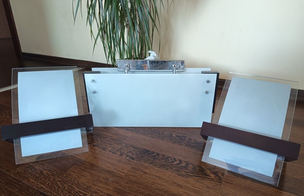 Komplet lamp. Dwa kinkiety 1 lampa sufitowa.