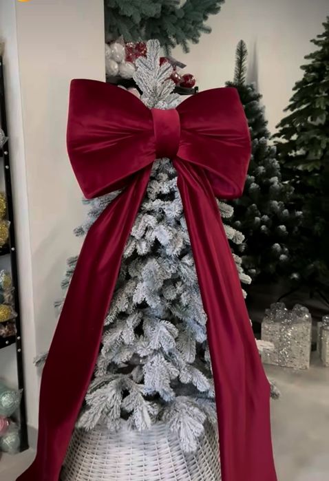 Банти обємні на новорічну ялинку. Новорічний декор.