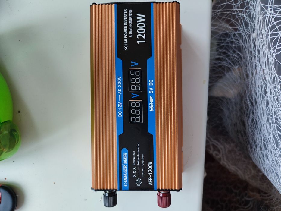 Инвертор/преобразователь напряжения 12 В на 220 В, 1200Вт