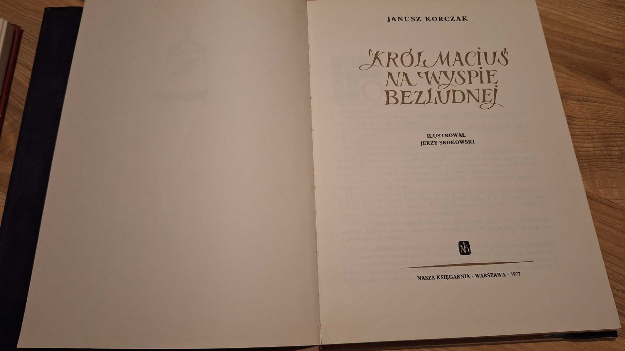 Zestaw J. Korczak "Król Maciuś Pierwszy" i "na Wyspie Bezludnej "1977