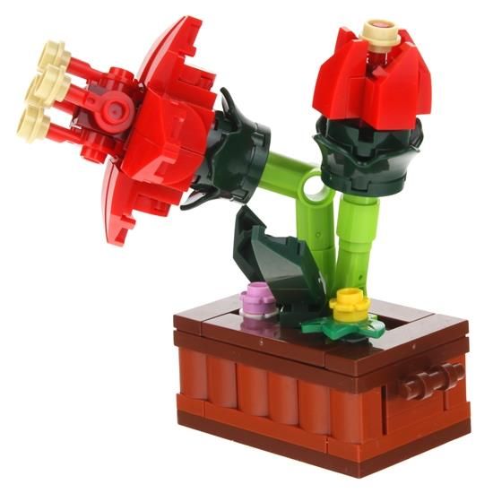 Klocki Konstrukcyjne Kwiaty w Doniczce do Budowania - Zwartnica